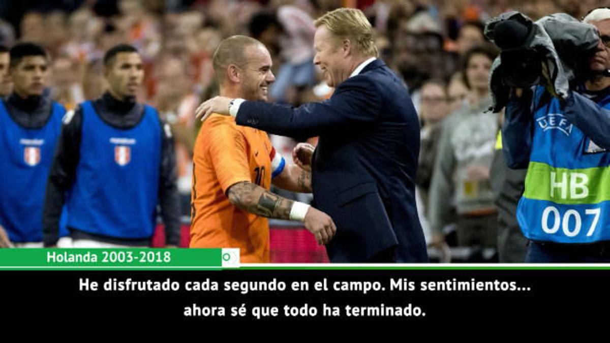 Sneijder deja la selección: "Disfruté cada segundo"