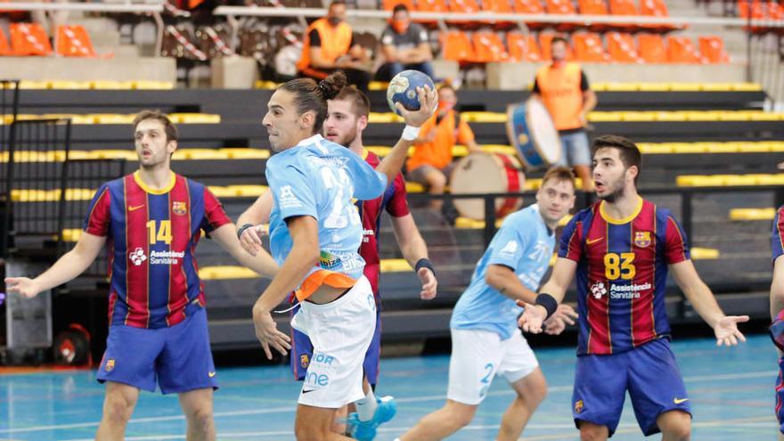 Una imagen del partido de la primera vuelta entre el HC Eivissa y el Barcelona B