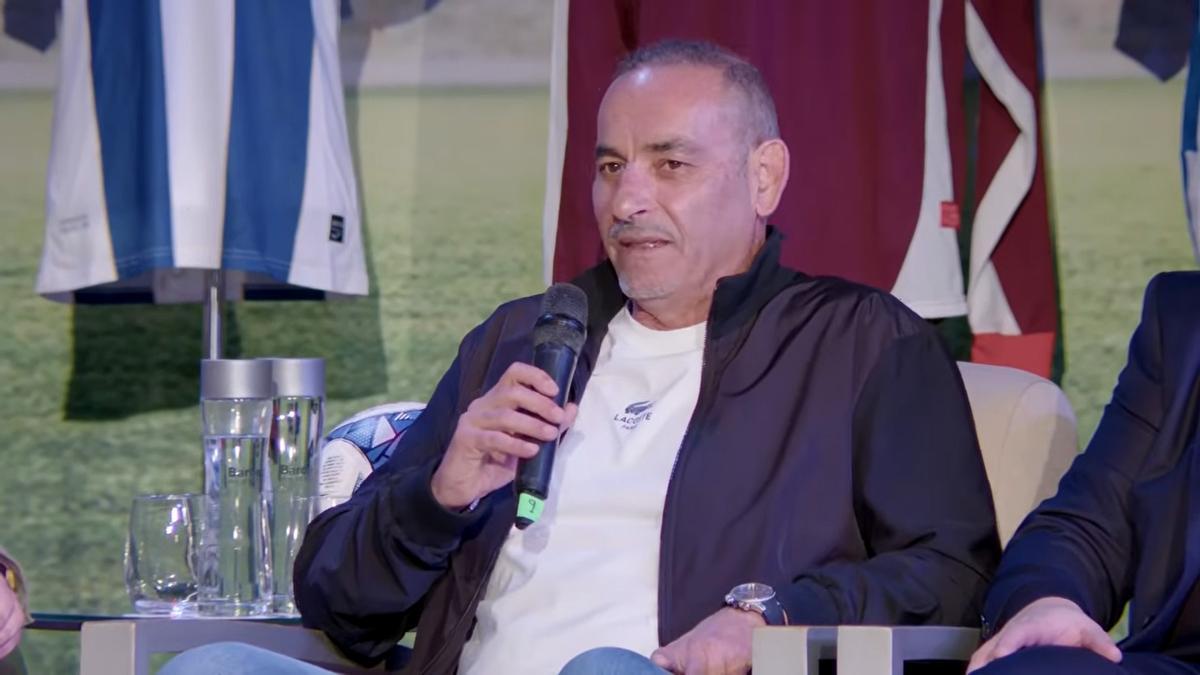 Fermín López, padre del jugador del FC Barcelona, en la presentación de la Costa de la Luz Champion Cup 2026