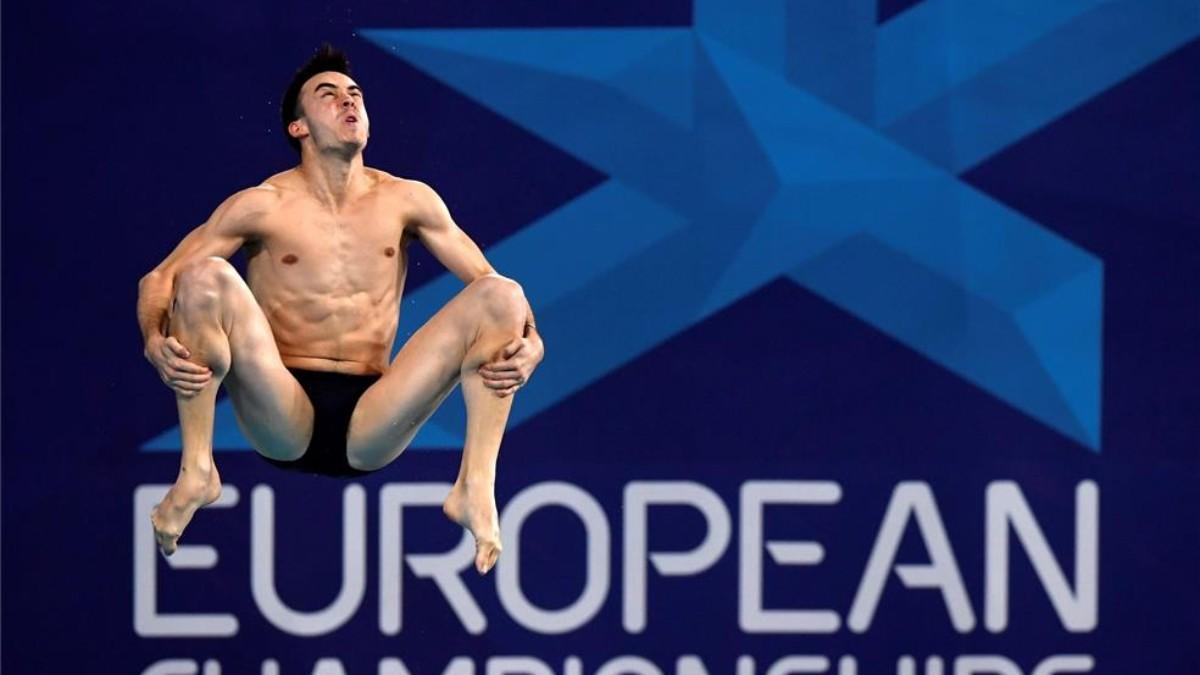 Alberto Arévalo, en los Campeonatos Europeos de Glasgow 2018.