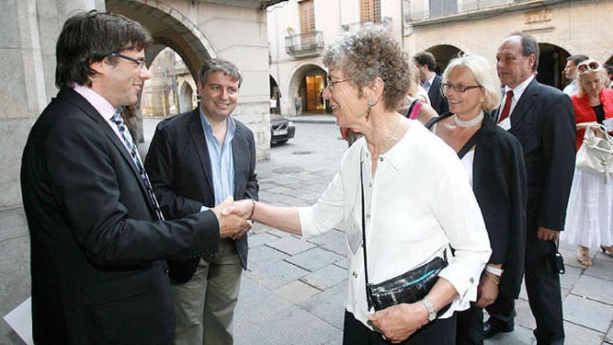 Els representants es van trobar al Saló de Descans del Teatre.