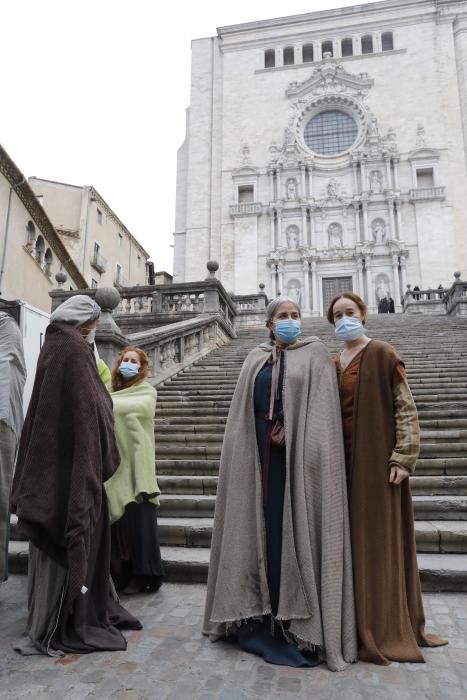 Comença el rodatge de la sèrie «Els hereus de la terra» al Barri Vell de Girona