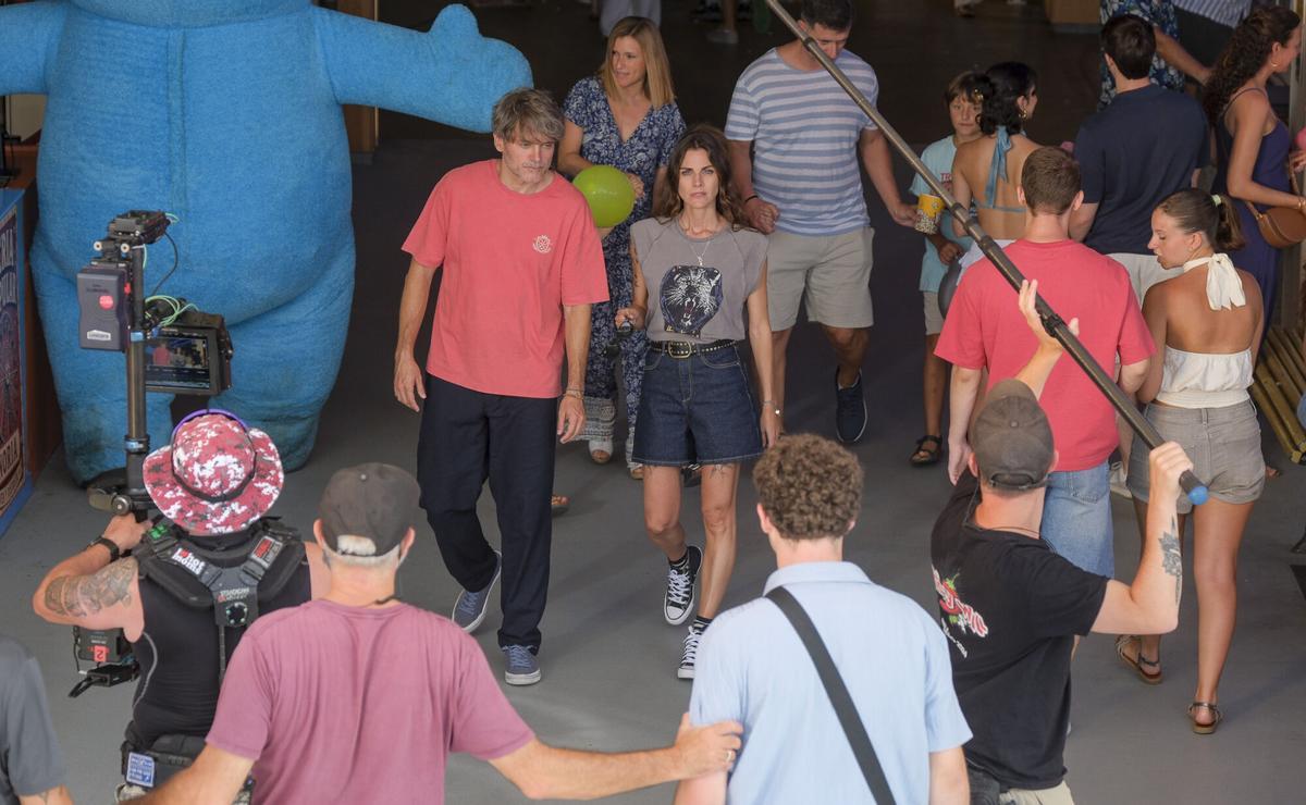 Rodaje de 'Menudas vacaciones' con Salva Reina y Amaia Salamanca