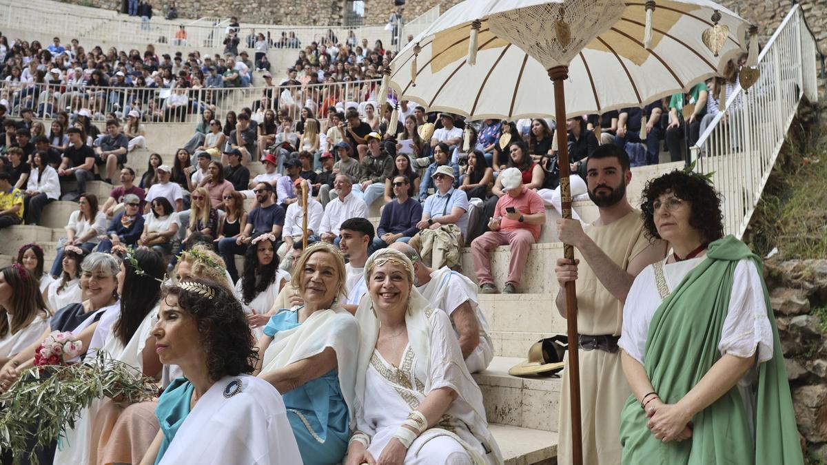 Espectacular clausura de los "Ludi Saguntini" en el Teatro Romano