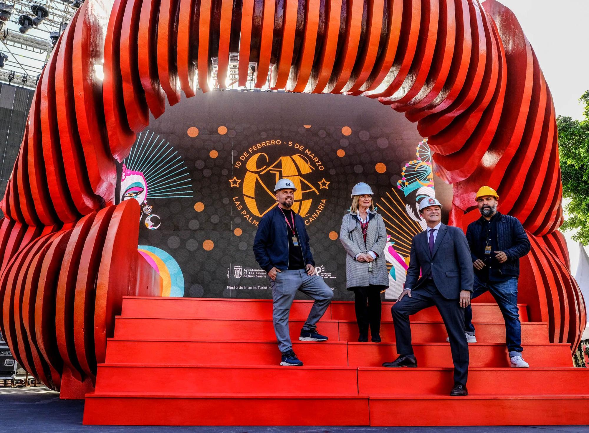 Visita al escenario de Studio 54 del Carnaval de Las Palmas de Gran Canaria