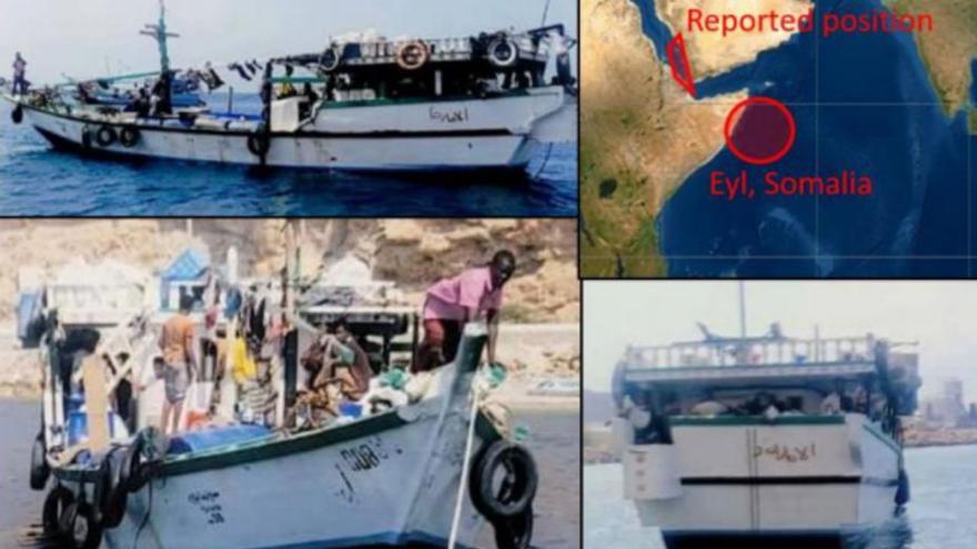 Imágenes difundidas por Reino Unido del barco secuestrado. | // UKMTO