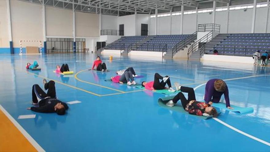 Campo a través y abdominales en  el programa deportivo municipal