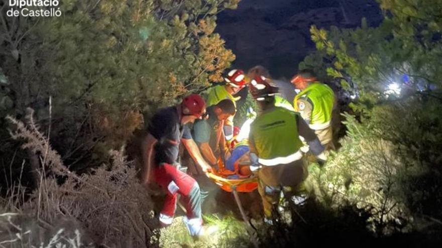 Rescatado un parapendista herido en una zona forestal de Figueroles