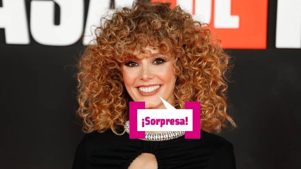 Esther Acebo, embarazada en el estreno de 'La casa de papel'