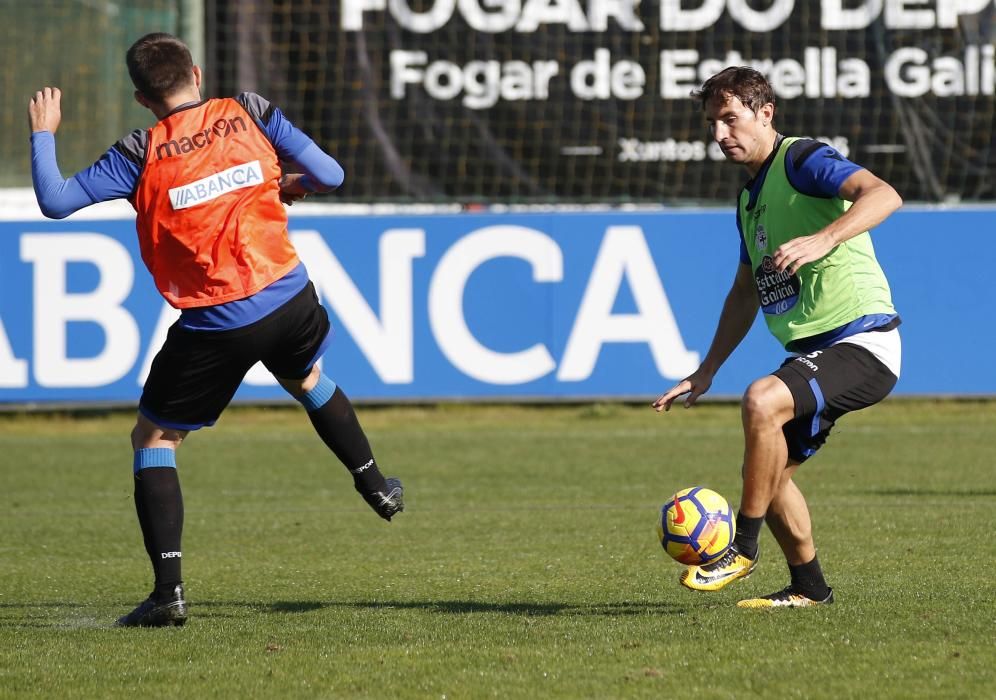 Último entrenamiento antes del Dépor-LasPalmas