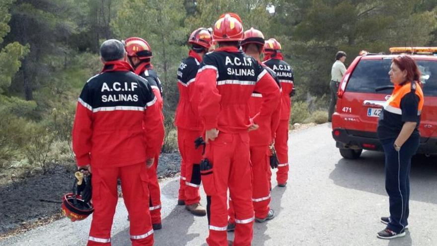 Incendio intencionado en Salinas