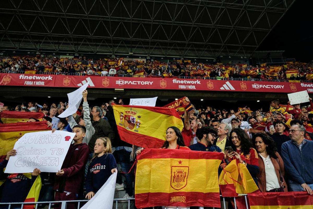 La Roja juega en Málaga contra Noruega, en imágenes