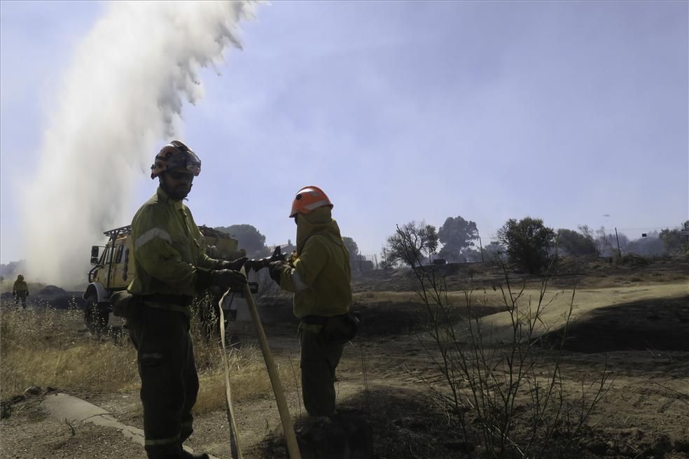 Incendio forestal en Cáceres