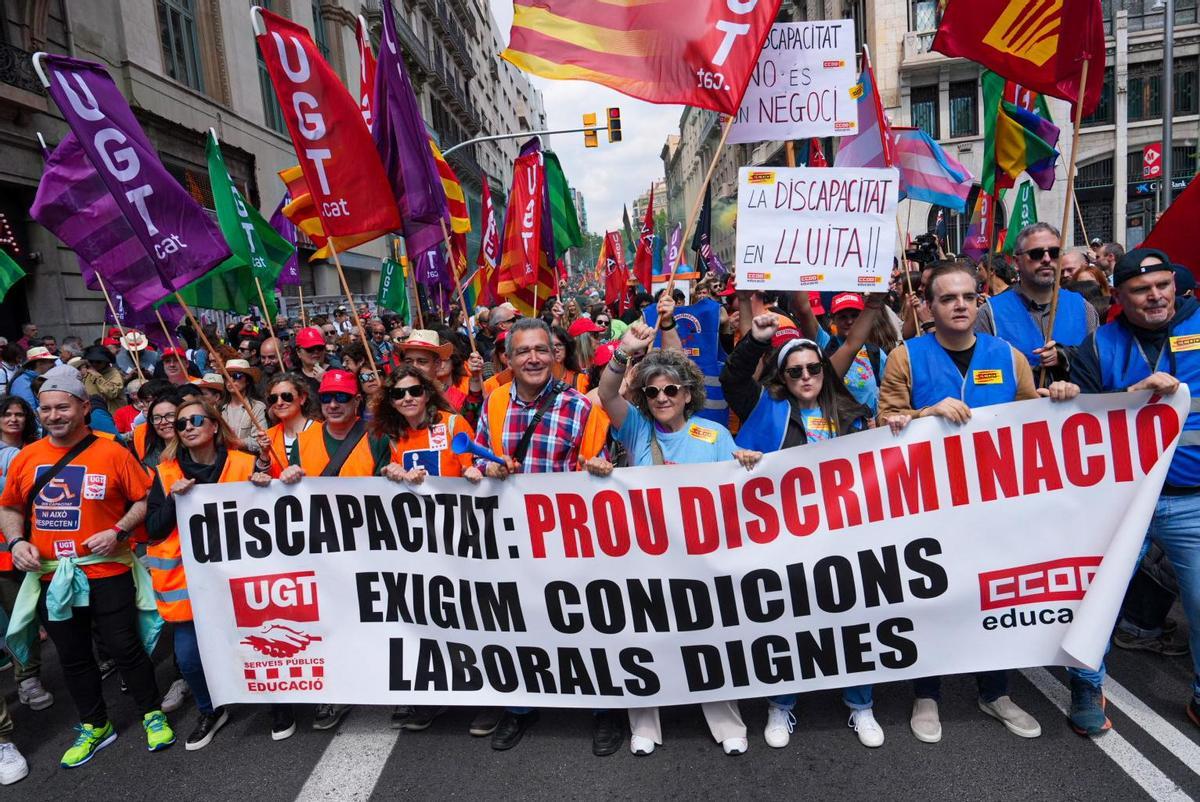 Celebración del 1 de Mayo en Barcelona