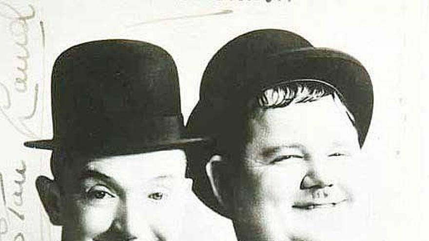 Stan Laurel y Oliver Hardy (el Gordo y el Flaco), protagonistas de la primera entrega