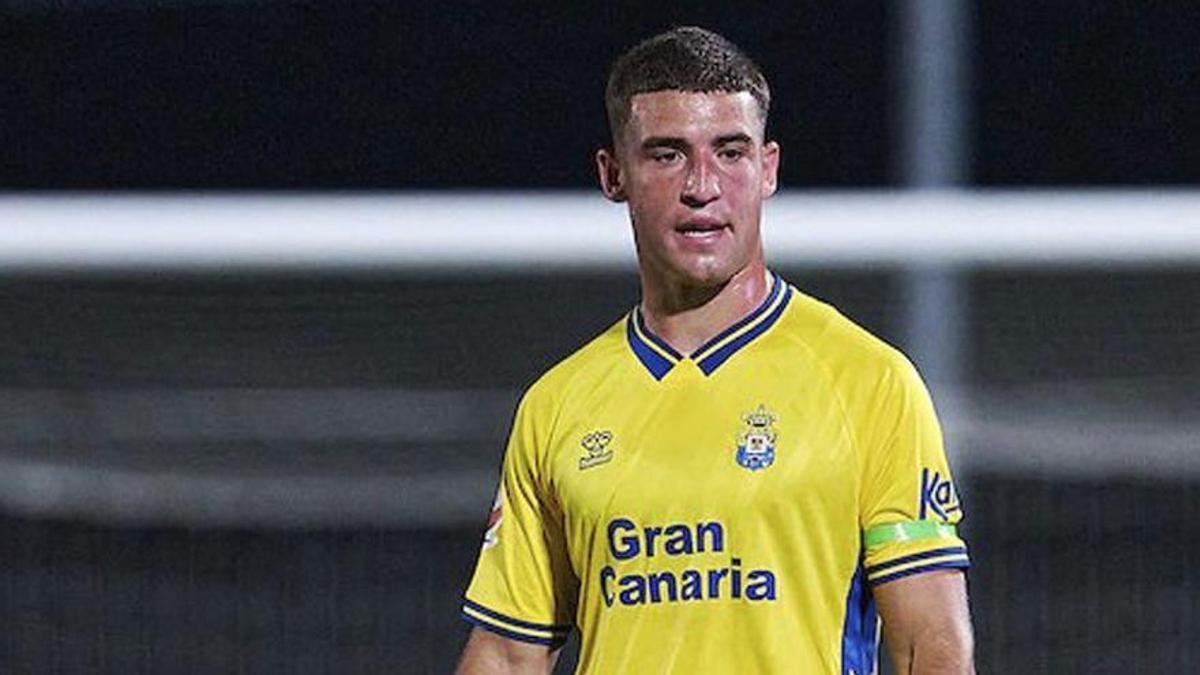 Juanma Herzog, en el pulso ante la Real Sociedad B en Zubieta.