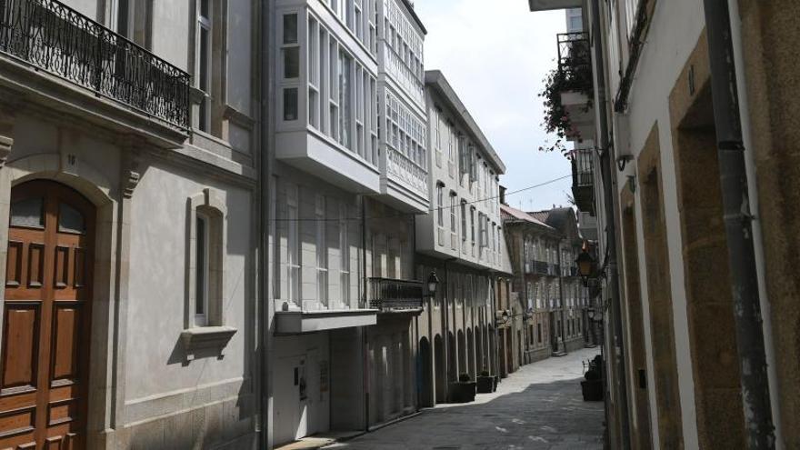 Edificios sin ocupar, en el centro, en la calle Príncipe, en la Ciudad Vieja.