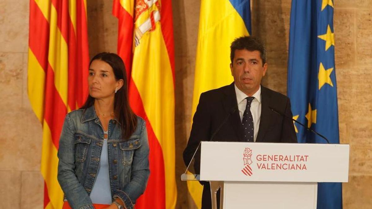 Ruth Merino y Carlos Mazón presentan una rebaja de impuestos.