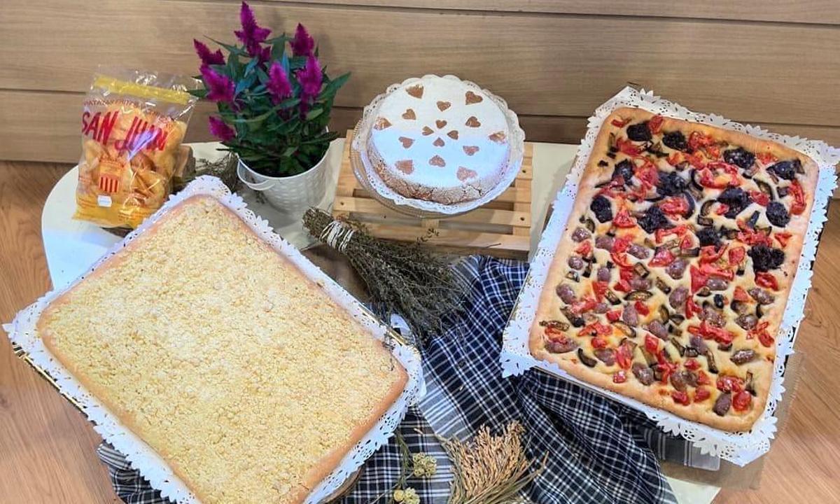 Coca de escalivada con capellanes