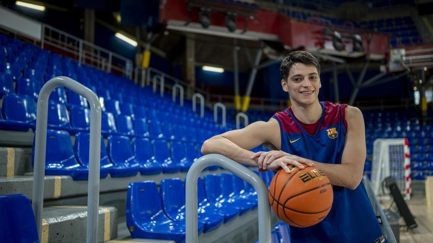 Juani Marcos, fotografiado en las gradas del Palau Blaugrana.