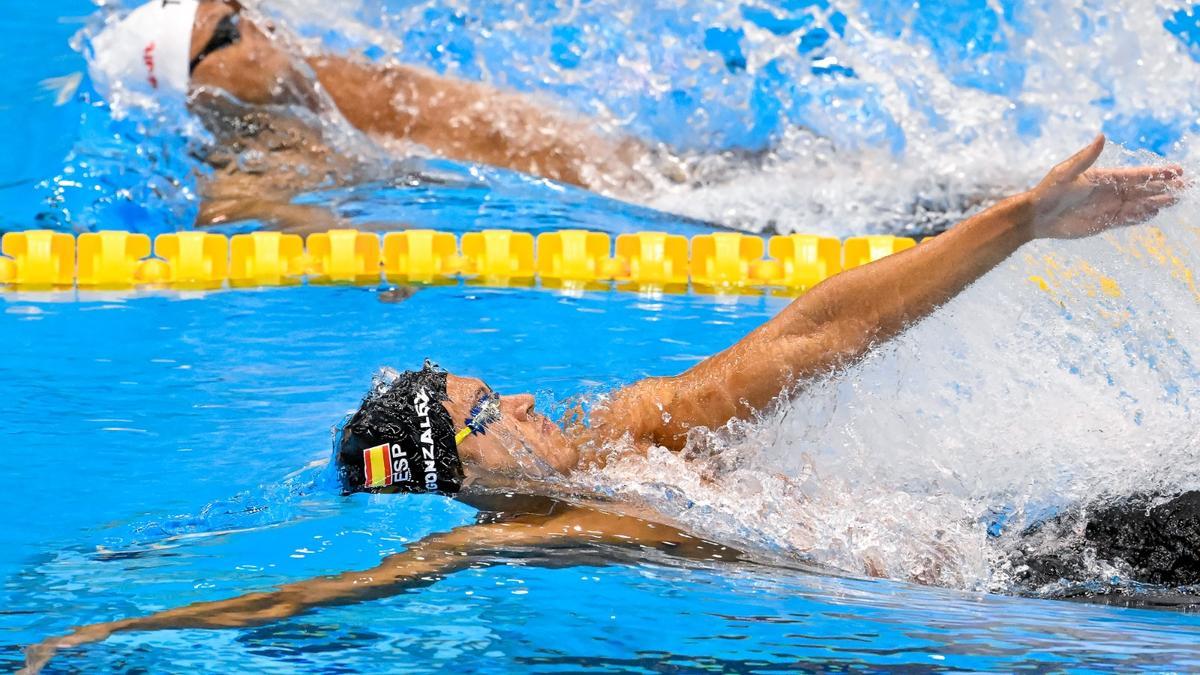 Hugo González durante su participación en el Mundial de Fukuoka.