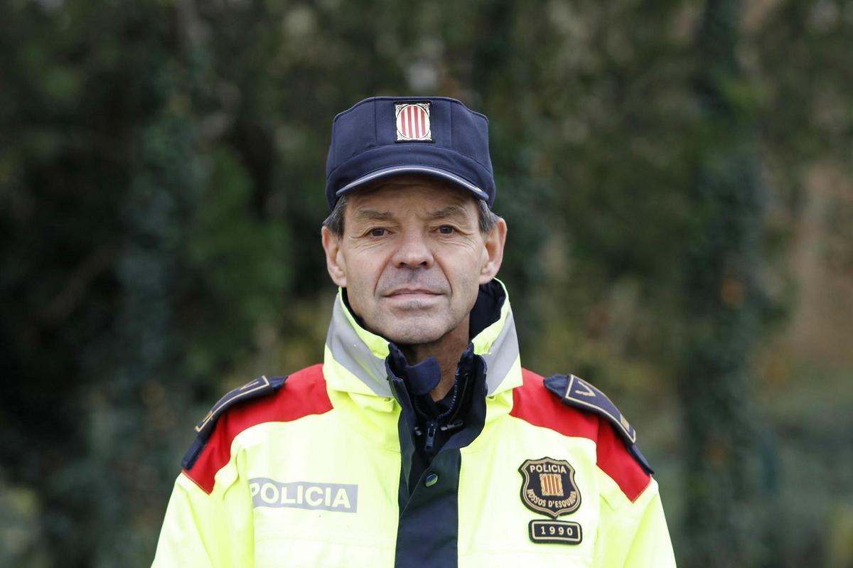 El cap de l'Àrea Regional de Trànsit (ART) de Girona, l'inspector dels Mossos Joan Costa, en una foto d'arxiu.
