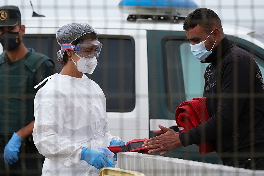 Rescatado un cayuco con 36 migrantes magrebíes al nordeste de Fuerteventura