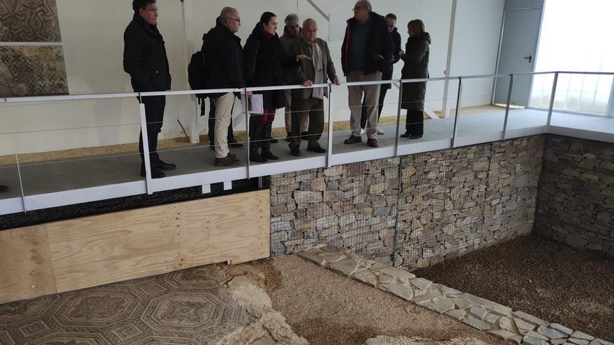 El consejero de Cultura, &quot;desolado&quot; por el estado de los mosaicos de la villa romana de Camarzana de Tera