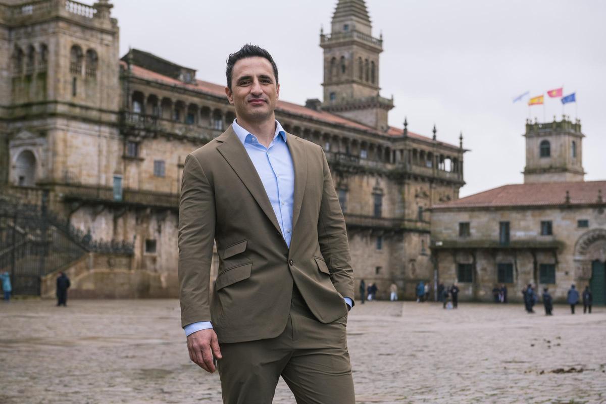 Diego Ávalos, vicepresidente de Contenidos de Netflix en España, Portugal y Turquía, este viernes, en la Praza do Obradoiro