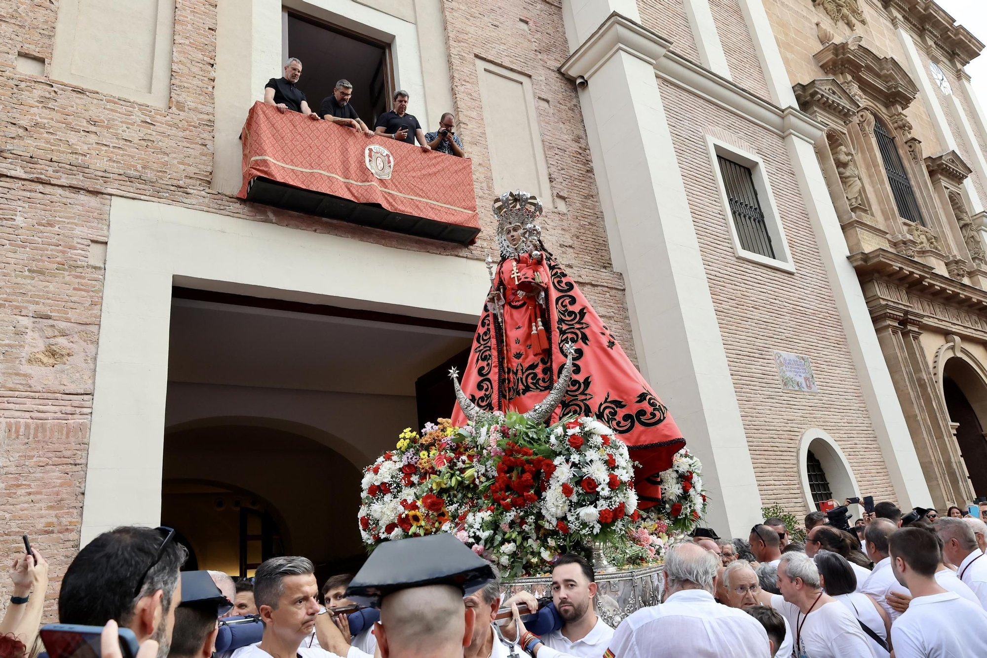 La llegada de la Virgen de la Fuensanta a Murcia para la Feria, en imágenes.