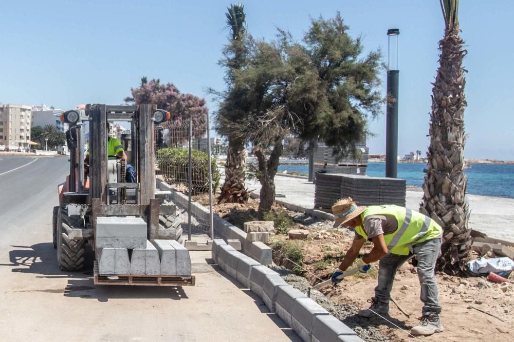 El aspecto de la renovación es similar a los paseos de Juan Aparicio y de la playa del Cura y ha costado un millón de euros