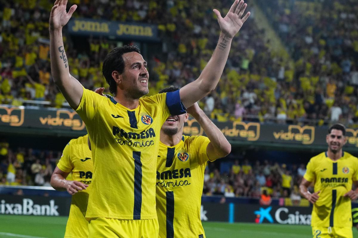 Dani Parejo anotó de penalti en su despedida del Villarreal