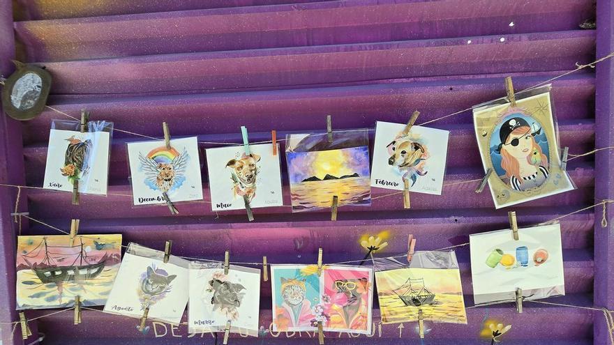 El espacio creativo de Teis en el que se puede intercambiar arte al aire libre