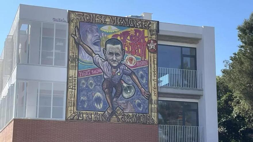 Investigan por &quot;enaltecimiento del terrorismo&quot; a un instituto de La Safor por colgar un mural con la imagen de Fermín Muguruza