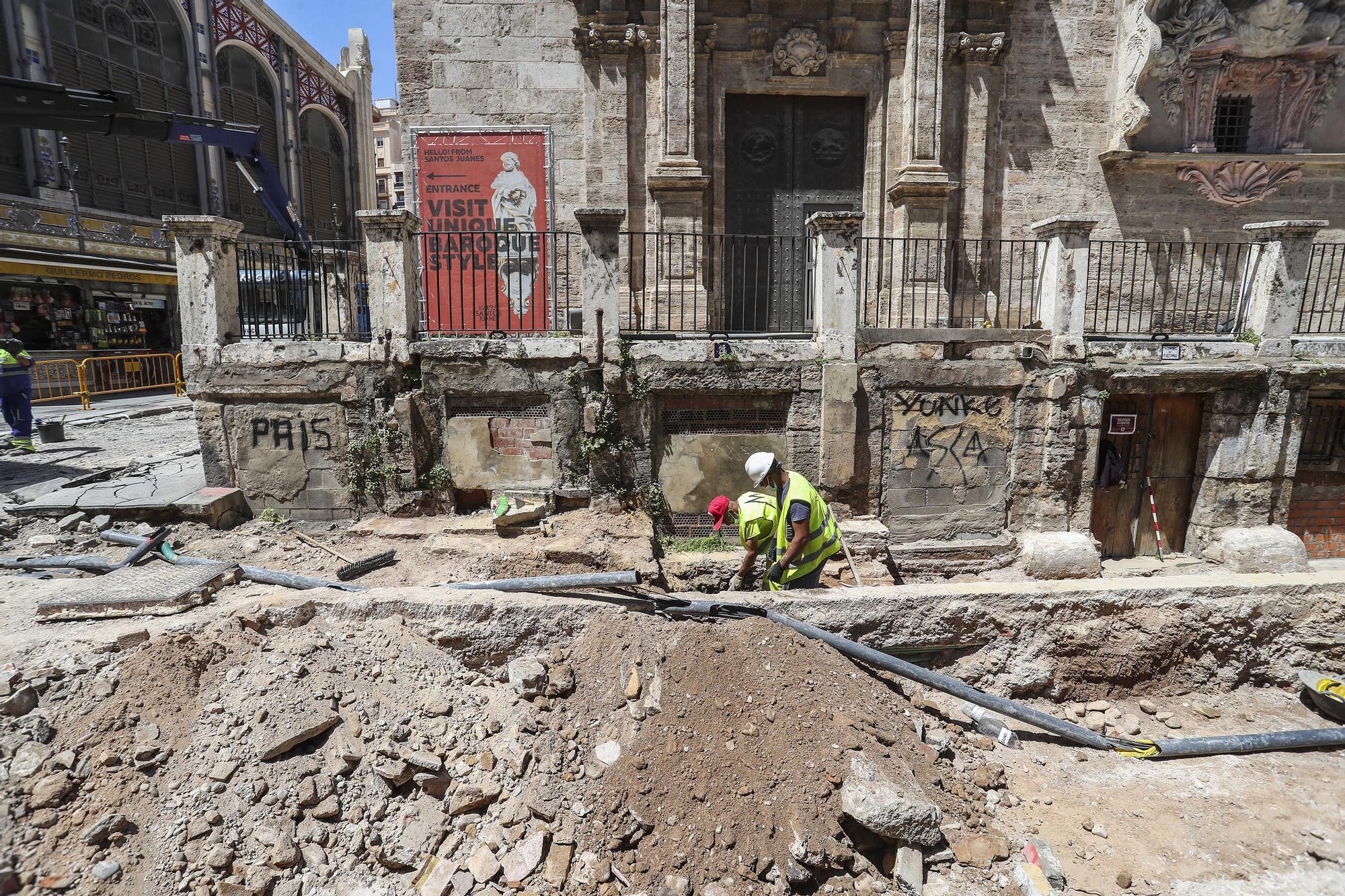 Así avanzan las Obras de la Plaza de Brujas