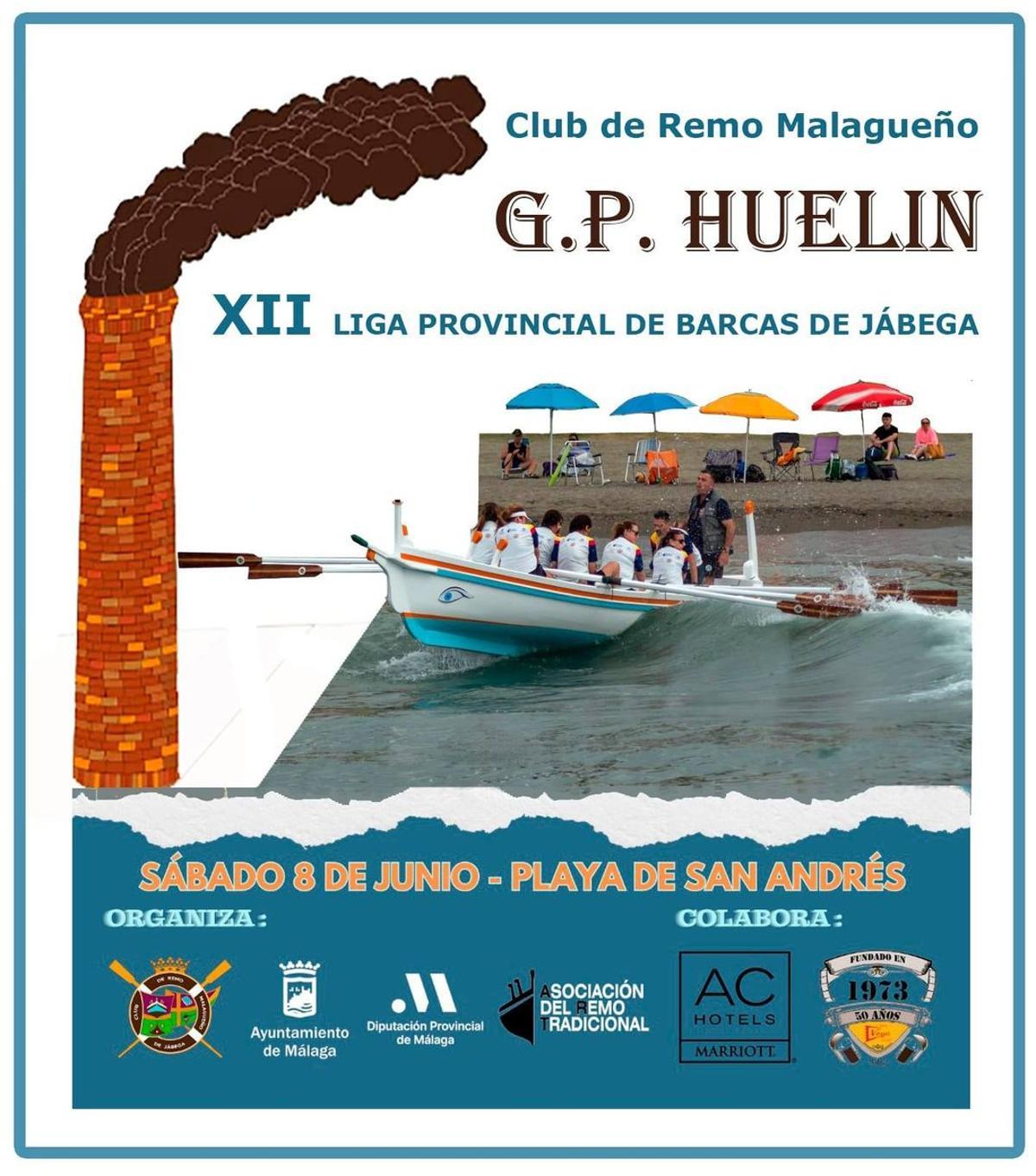 Cartel del GP de Huelin de jábegas