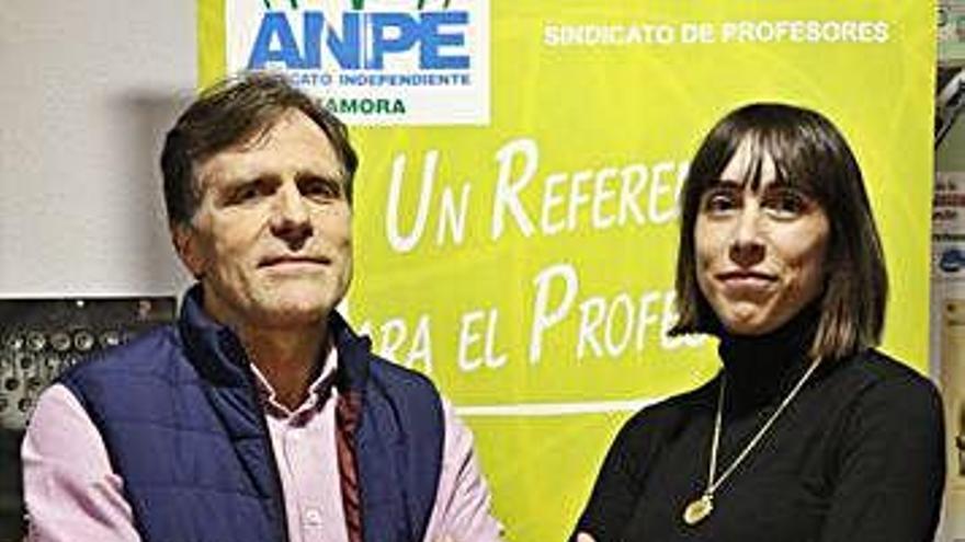 Ramón Domínguez y Margarita López, de ANPE Zamora.