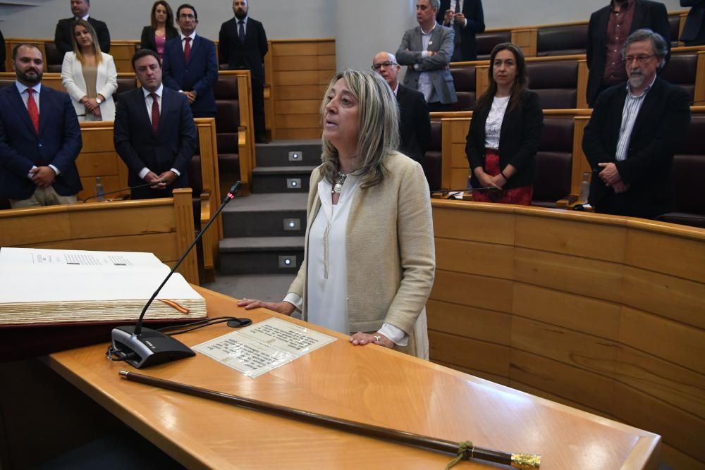 Fue elegido por 17 votos frente a los 14 otorgados a Rosa Gallego del PP. Ha anunciado un plan de lucha contra la despoblación rural en su investidura.