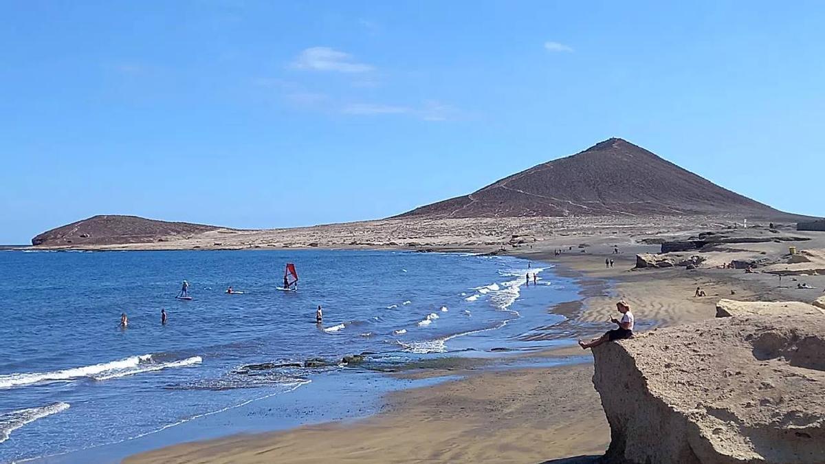 Parte de la costa de El Médano.