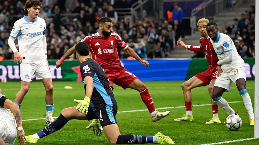 Error de Rulli y segundo golpe del Liverpool en Marsella