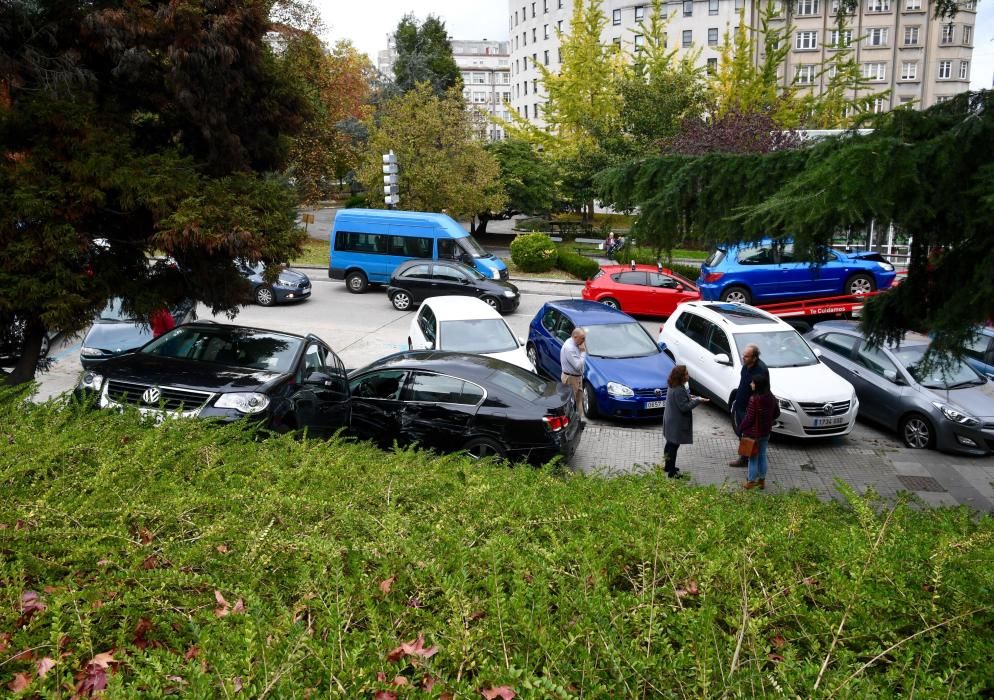 Accidente en Alexandre Bóveda, en Cuatro Caminos.