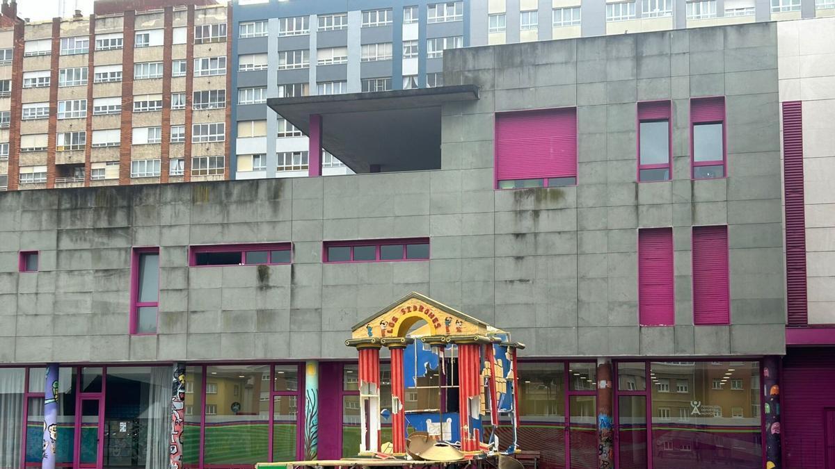 Fachada del Edificio Fuero que da al patio, en una imagen de archivo.