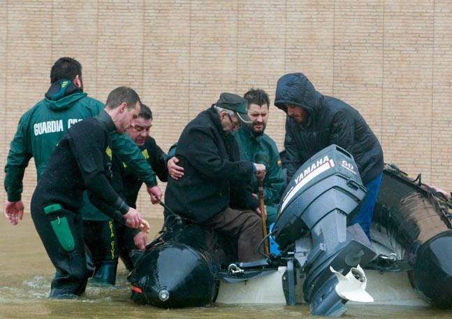 Las lluvias provocan inundaciones en A Coruña