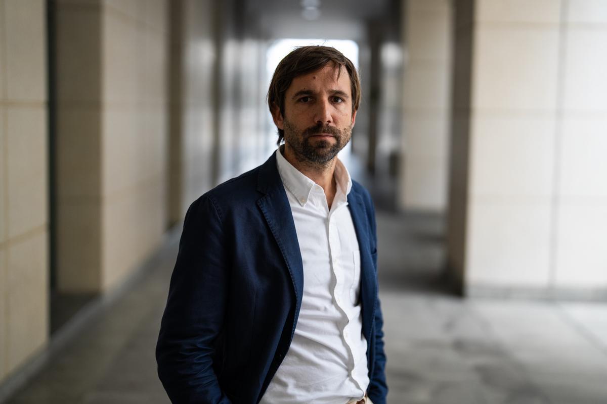 El presidente de IEMA, Adrià Jover, en el World Trade Center de Barcelona.