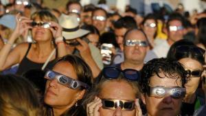 El eclipse desde Tejeda, Gran Canaria