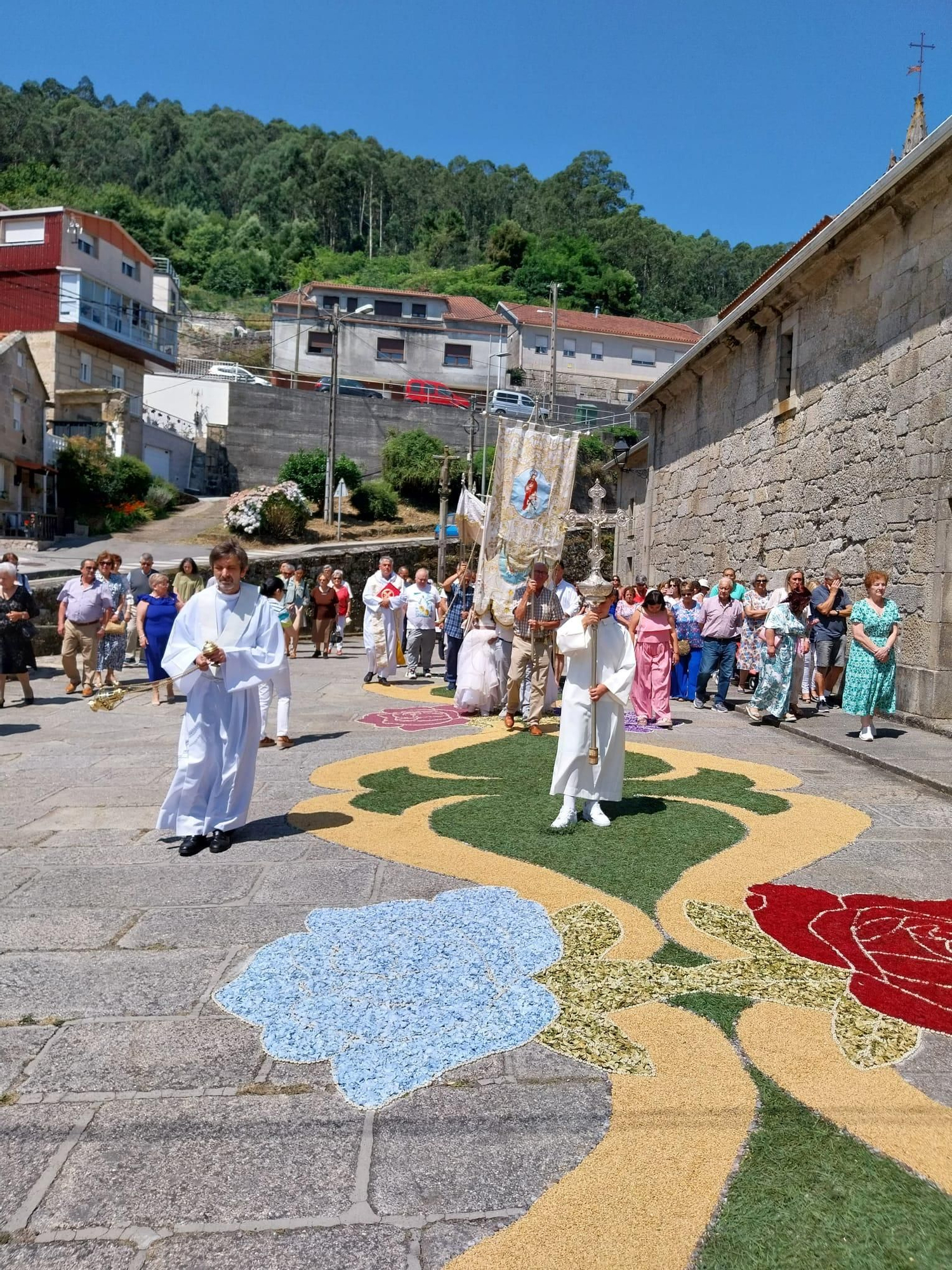 La fiesta de las alfombras florales del Corpus en Bueu (III)