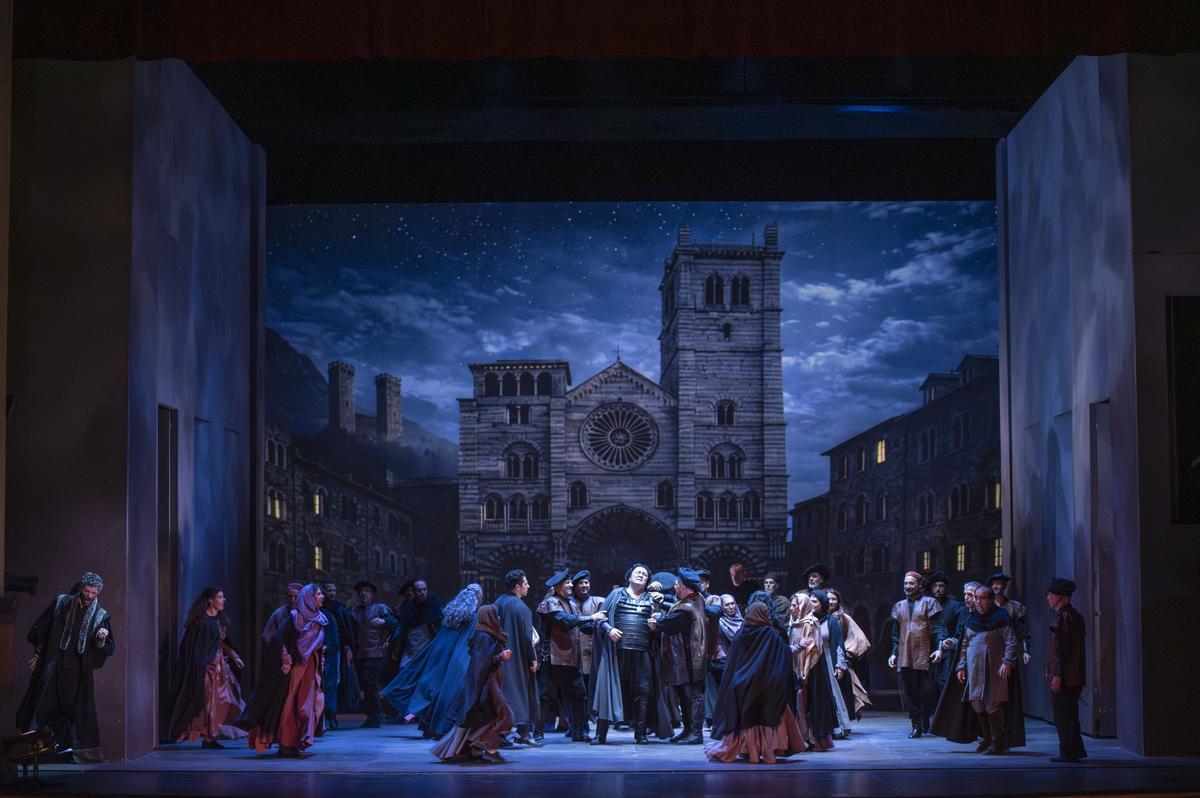 Ensayo general de Simón Boccanegra, tercer título de la 59º temporada de ópera de Las Palmas de Gran Canaria