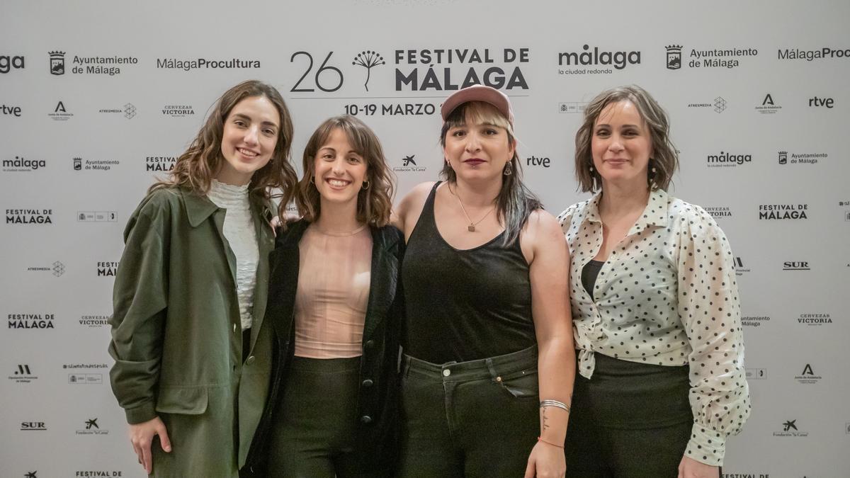 Les quatre directores en la première de Màlaga, Marta Codesido, Núria  Ubach, Dubi Cano i Ulrika Andersson
