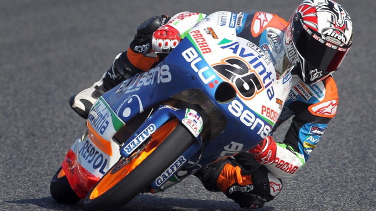 El piloto español de Moto3 Maverick Viñales en el Circuito de Catalunya en Montmeló