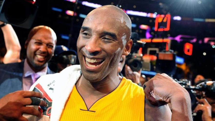 Kobe Bryant, con la camiseta de los Lakers.